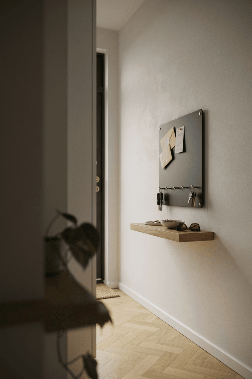 Magnetic Key and Mail Board – home decor idea