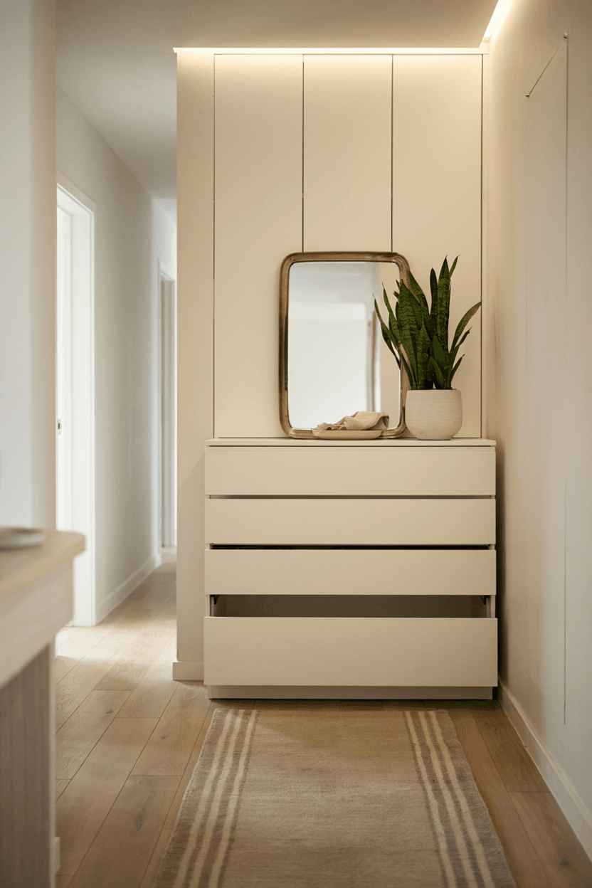 Hallway Cabinet with Shoe Drawers – home decor idea