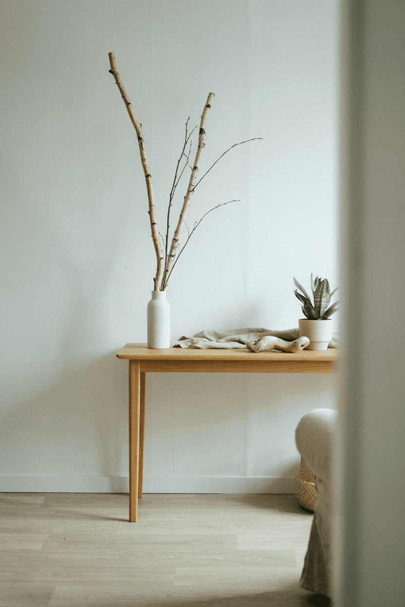 Scandinavian Console Style – home decor idea