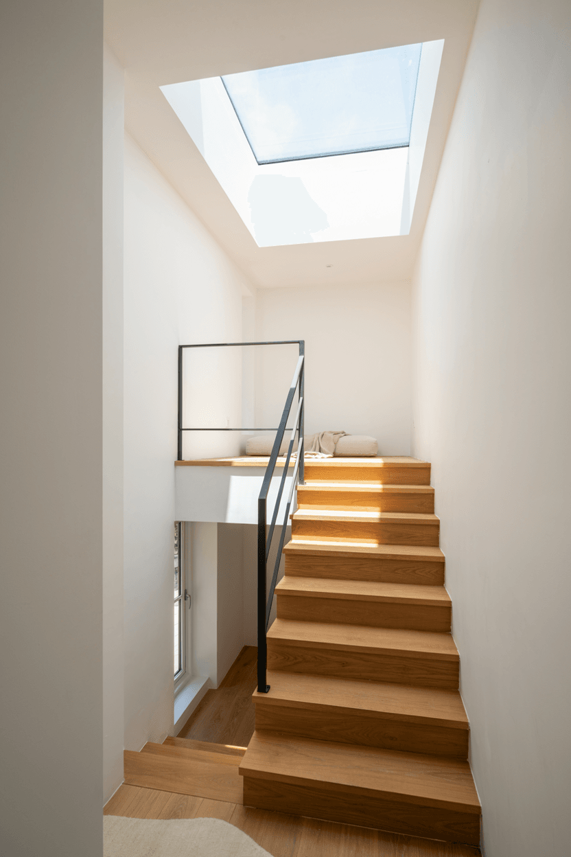 Staircase with Skylight – home decor idea