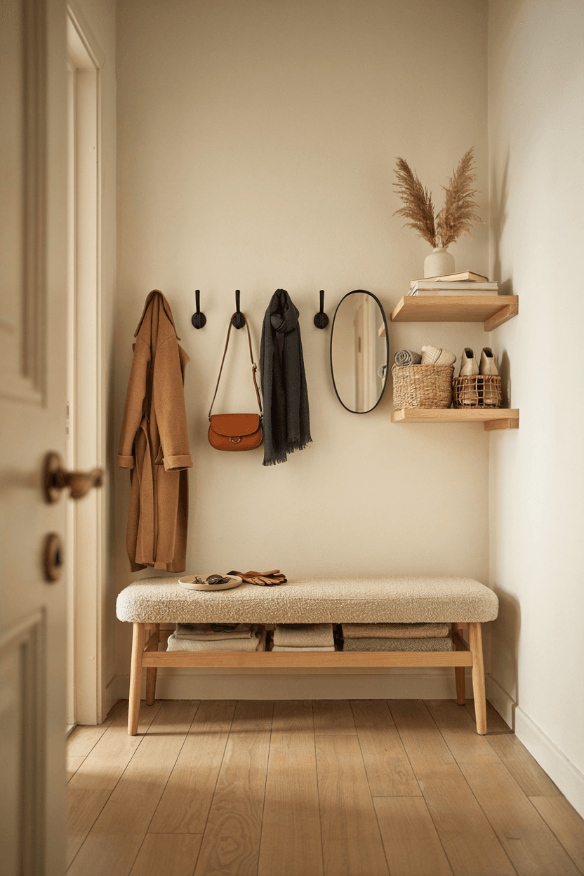 Multi-Purpose Hallway Nook – home decor idea