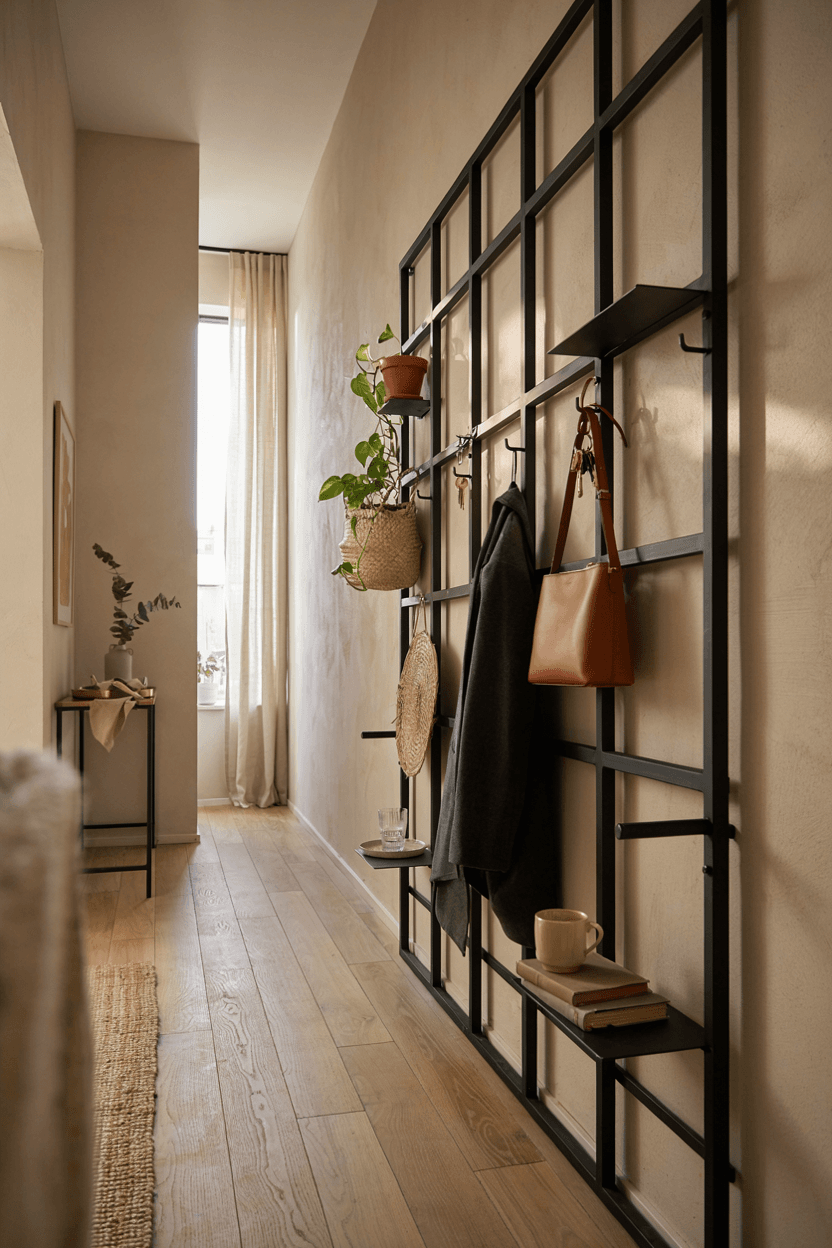 Wall Grid Storage Panel – home decor idea