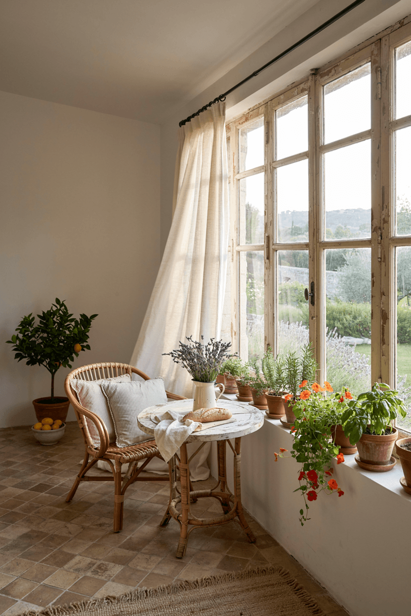 French Country Sunroom – home decor idea