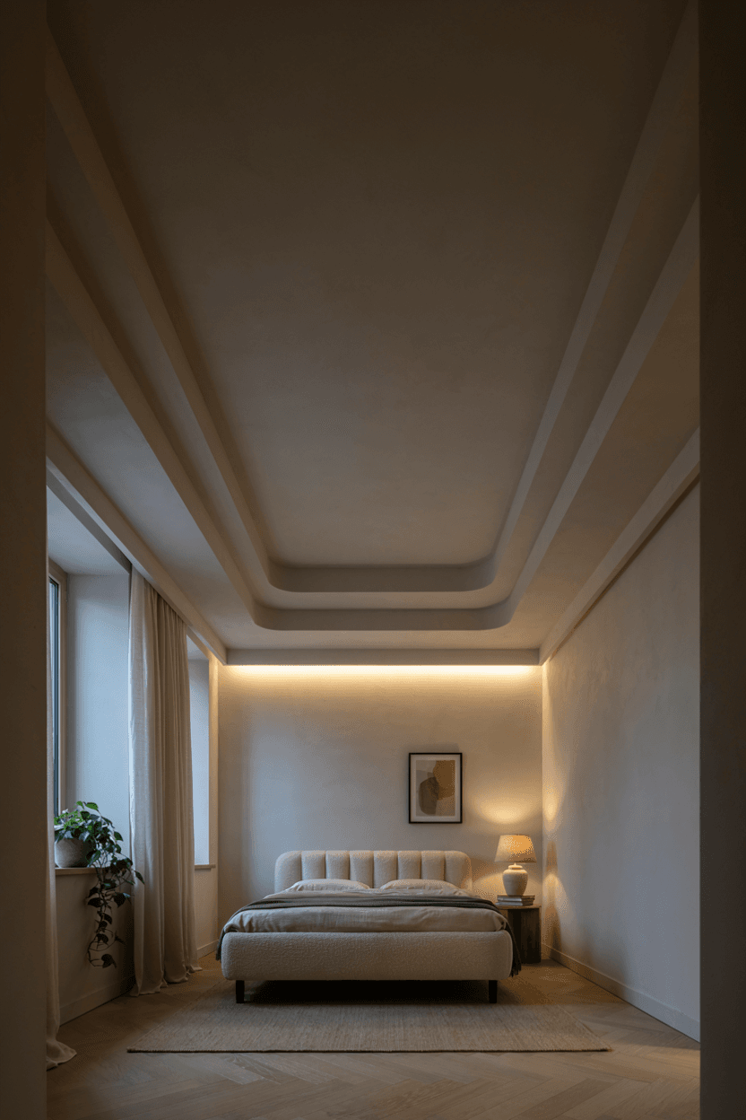 Statement Bedroom Ceiling – home decor idea