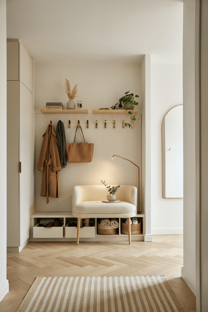 Multi-Functional Hallway Station – home decor idea