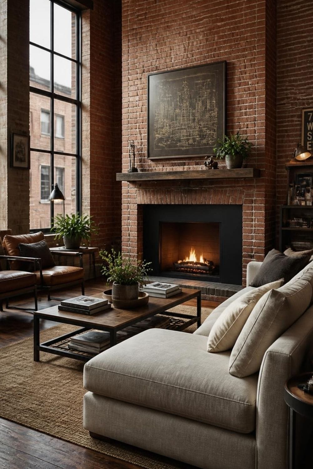 Brick Fireplace Wall – home decor idea