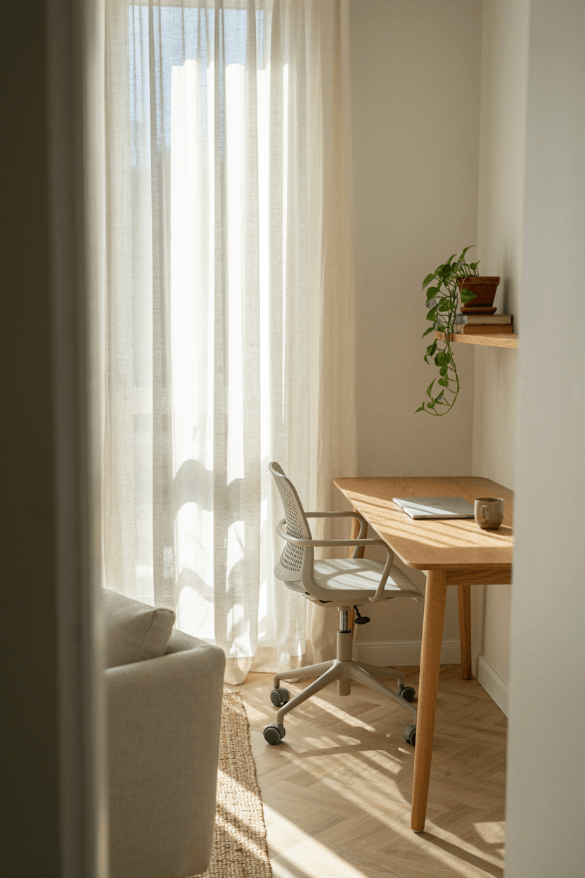 Home Office with Natural Light – home decor idea
