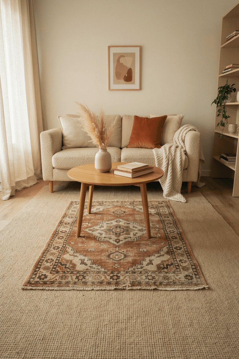 Layer Rugs for Warmth – home decor idea
