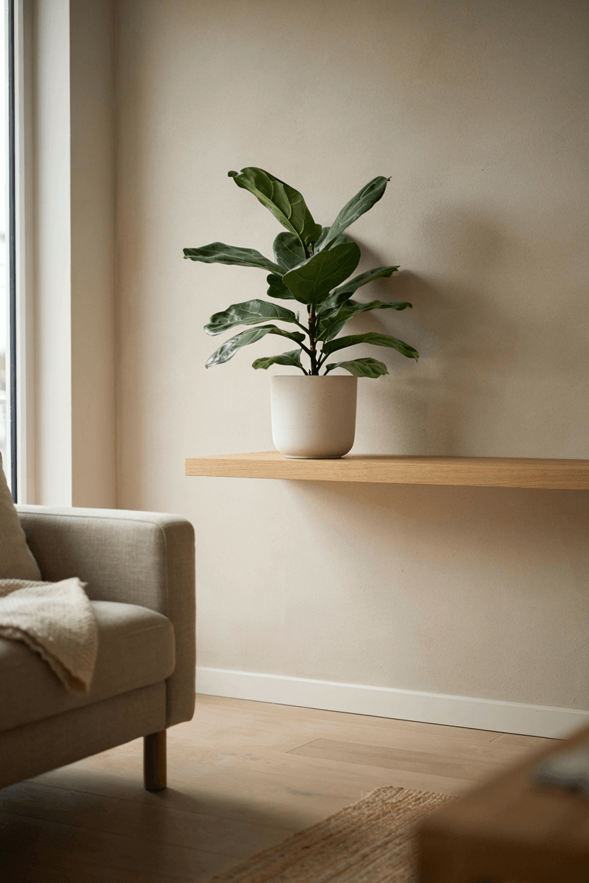Minimalist Plant Shelf – home decor idea