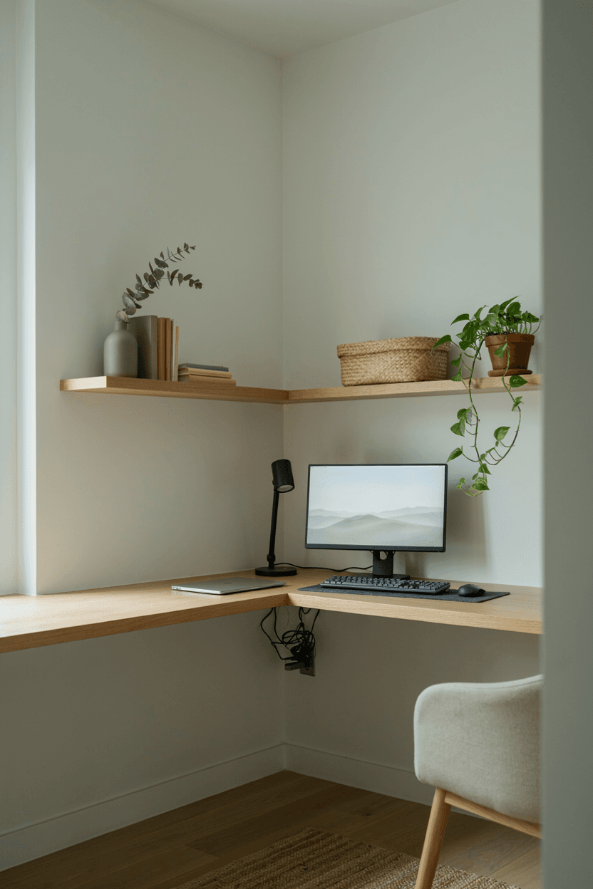 Corner Desk Setup – home decor idea