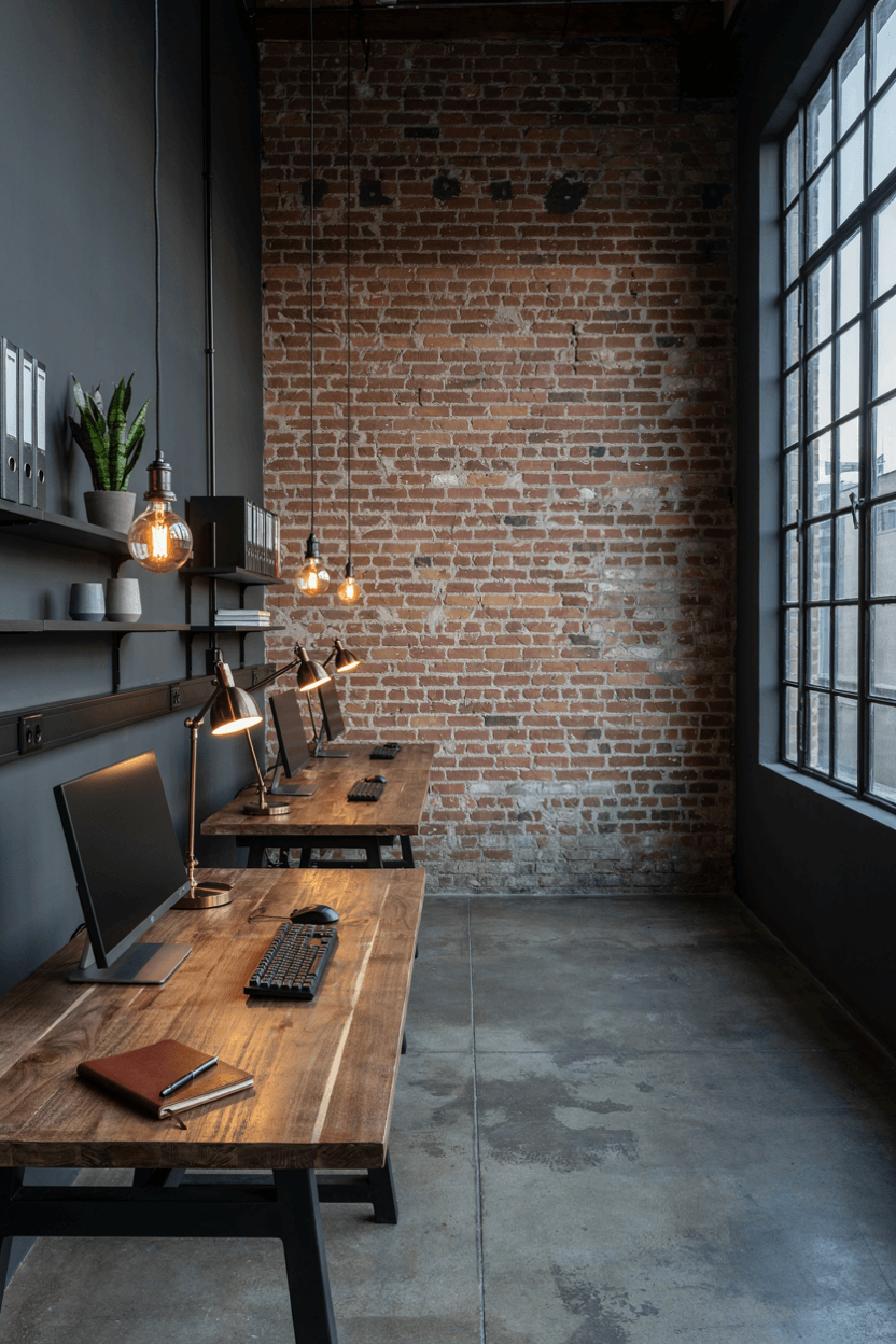 Industrial Office Interior – home decor idea