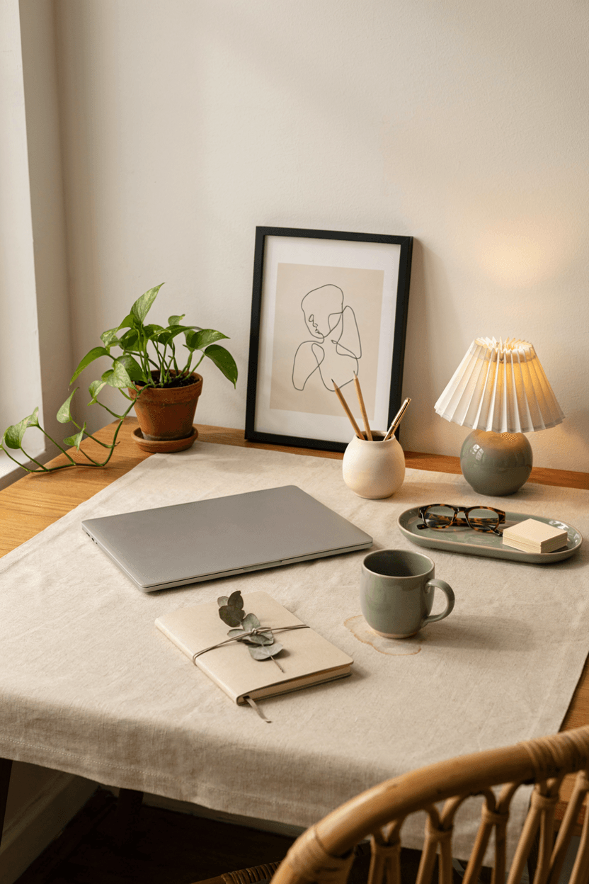 Aesthetic Desk Setup – home decor idea