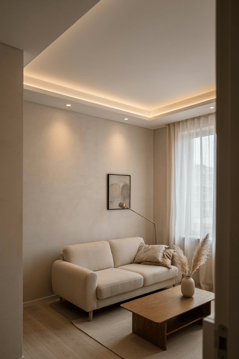 Minimalist False Ceiling – home decor idea