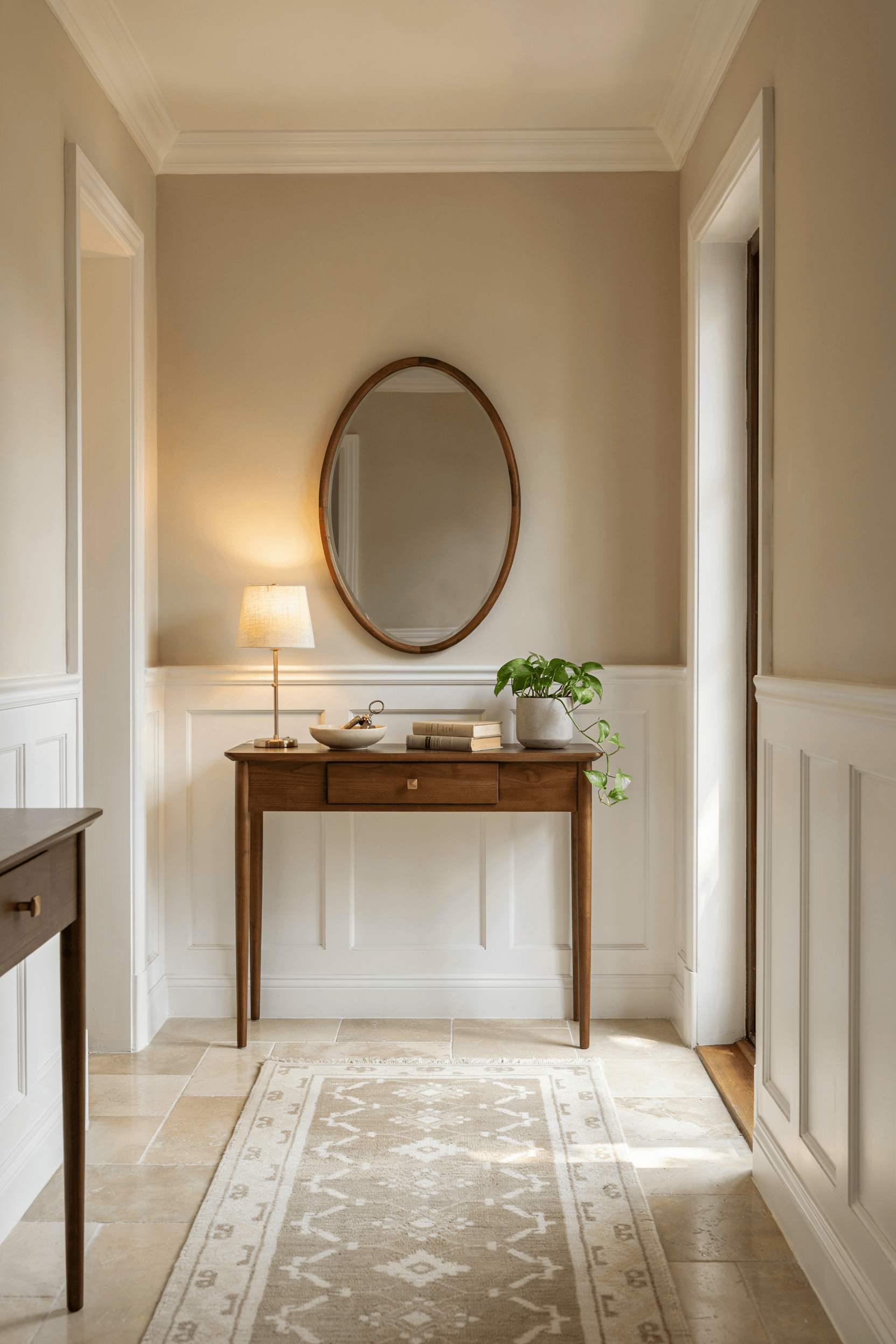 Entry Foyer with Wainscoting – home decor idea