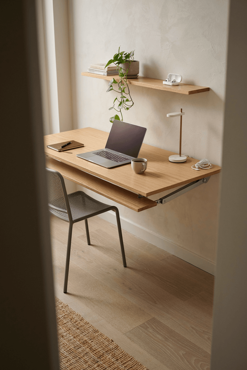 Small Space Work Setup – home decor idea