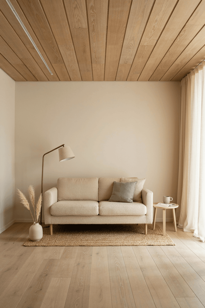 Wooden False Ceiling – home decor idea