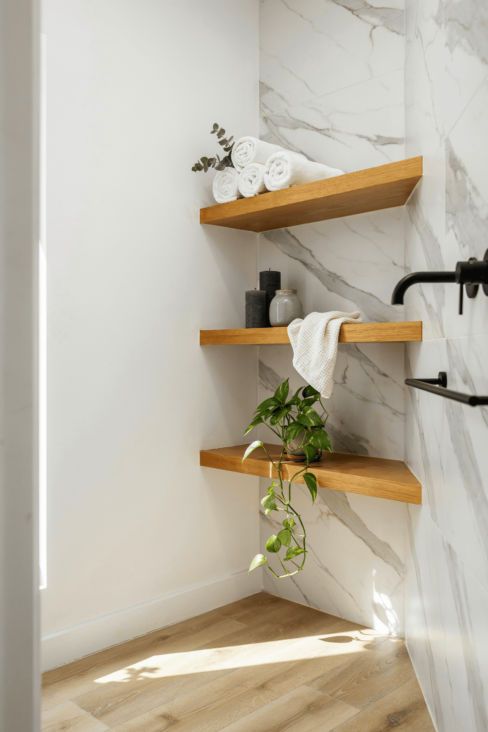 Corner Shelf Storage – home decor idea