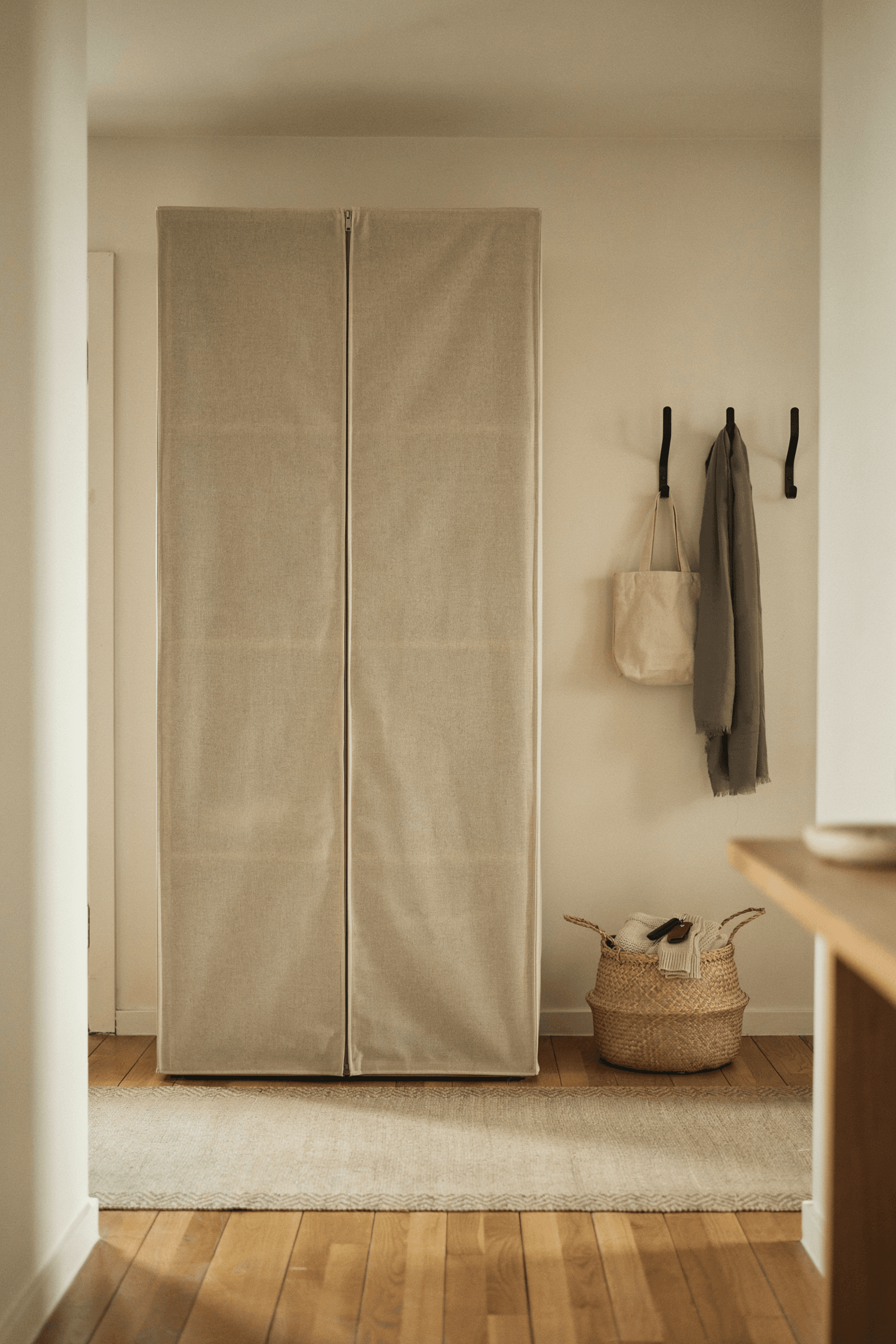 Shoe Rack with Cover – home decor idea