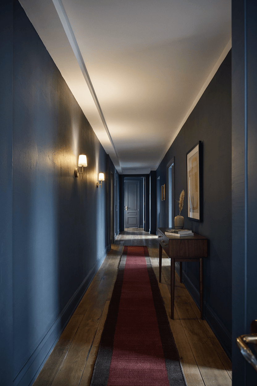 Dark and Moody Hallway – home decor idea