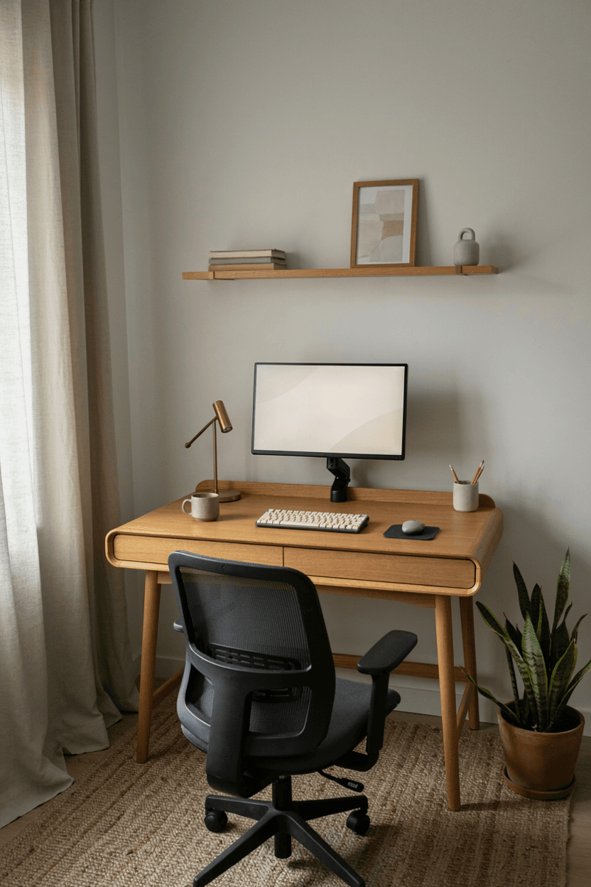 Ergonomic Work Setup – home decor idea