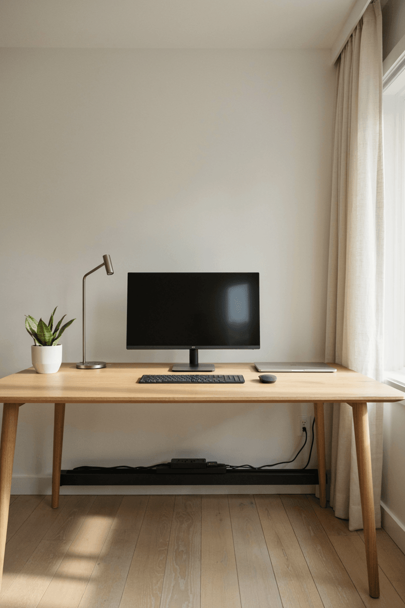 Organized Cable Management – home decor idea
