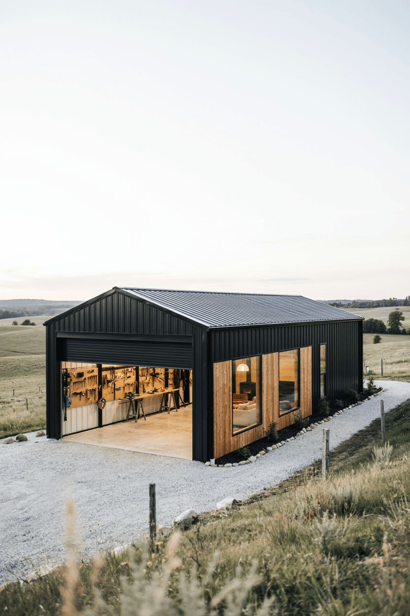 Barndominium with Workshop – home decor idea
