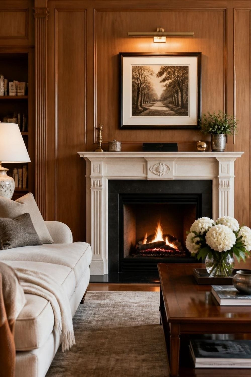 Wood Paneling Fireplace Wall – home decor idea