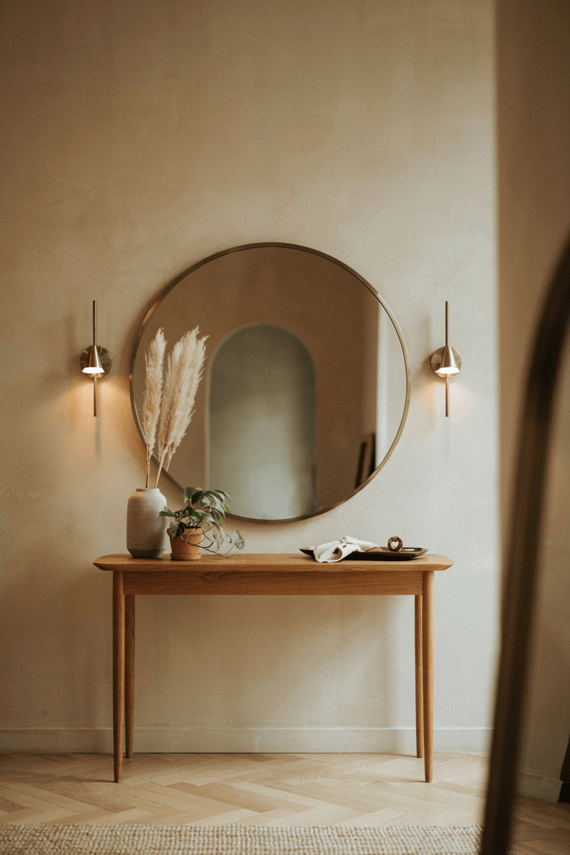 Entryway Table with Mirror – home decor idea