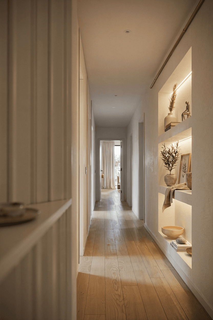 Recessed Wall Shelves – home decor idea