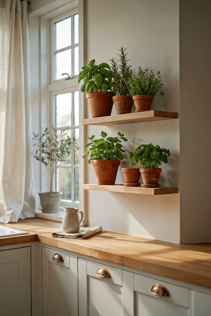 Kitchen Herb Shelf – home decor idea