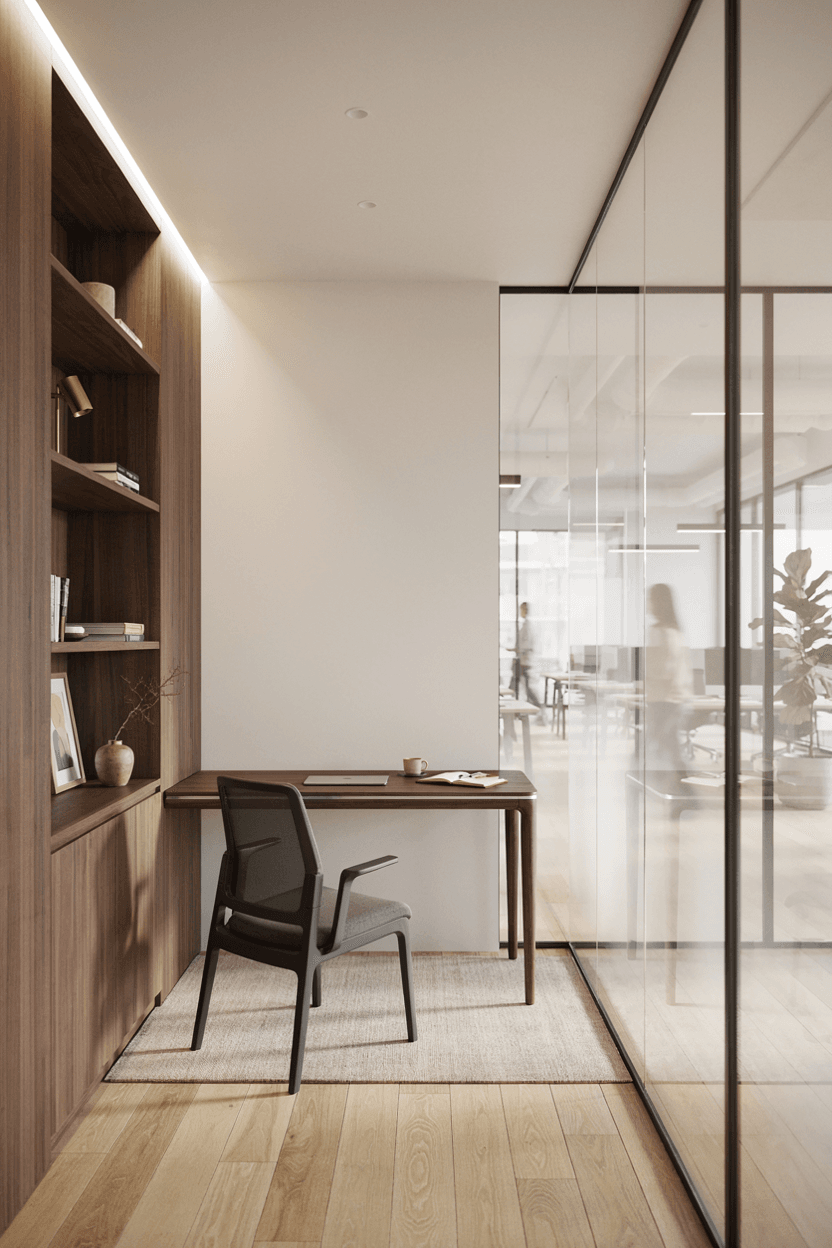 Private Office with Glass Walls – home decor idea