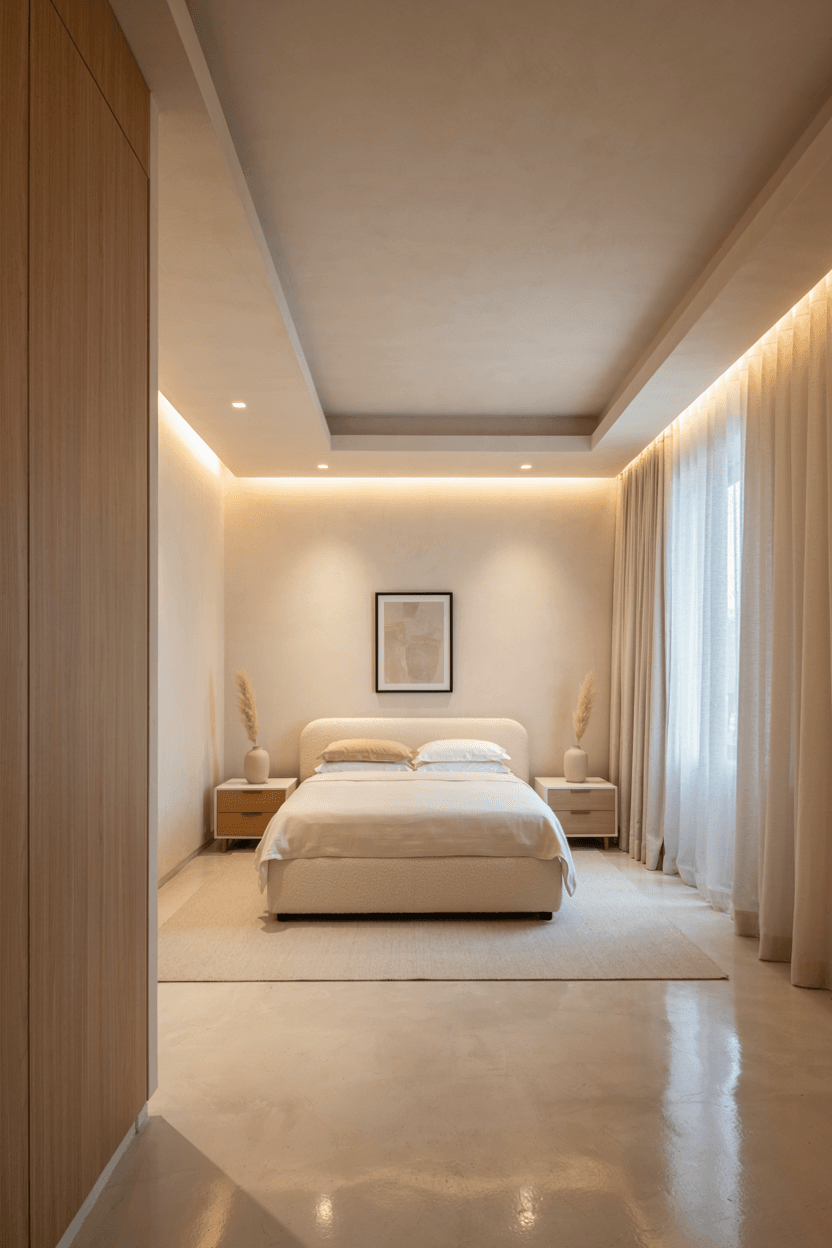 Gypsum Bedroom Ceiling – home decor idea