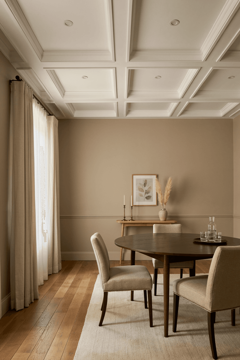 Coffered False Ceiling – home decor idea