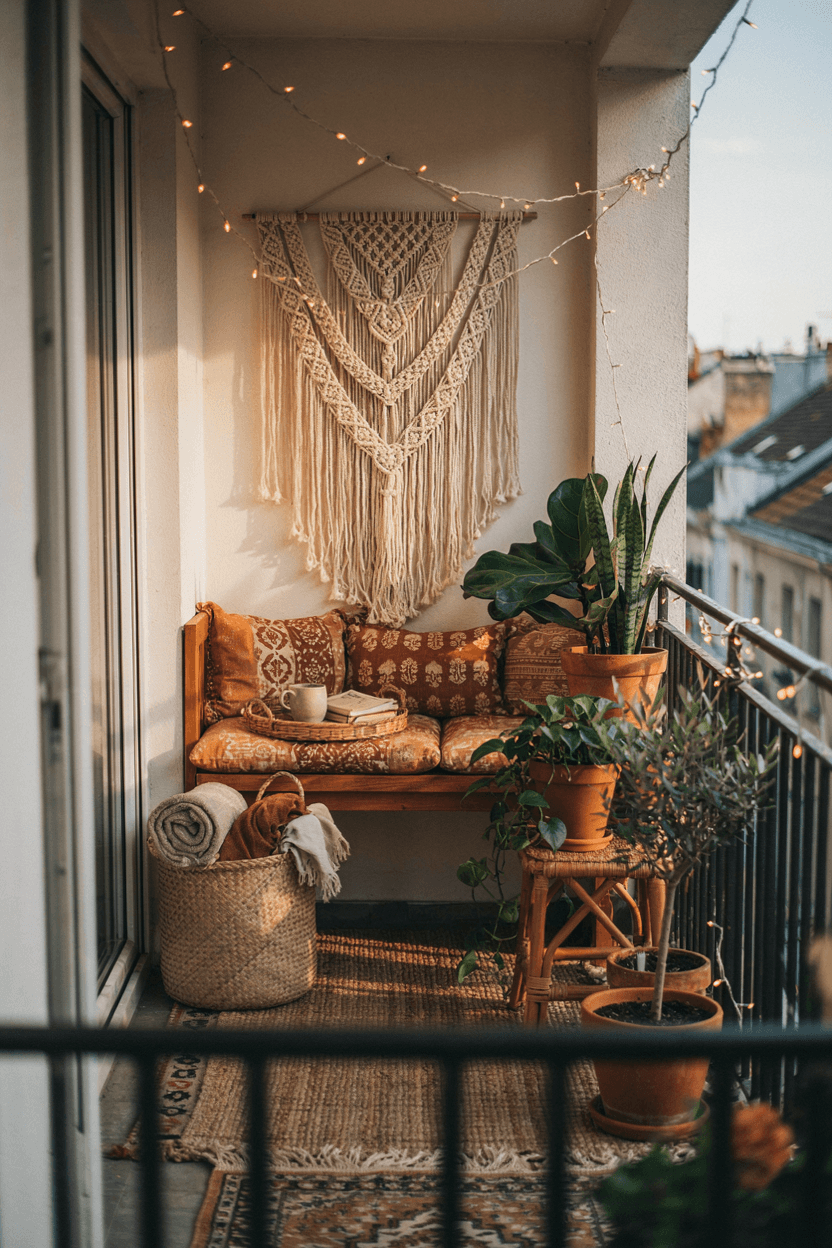 Boho Style Balcony Decor – home decor idea