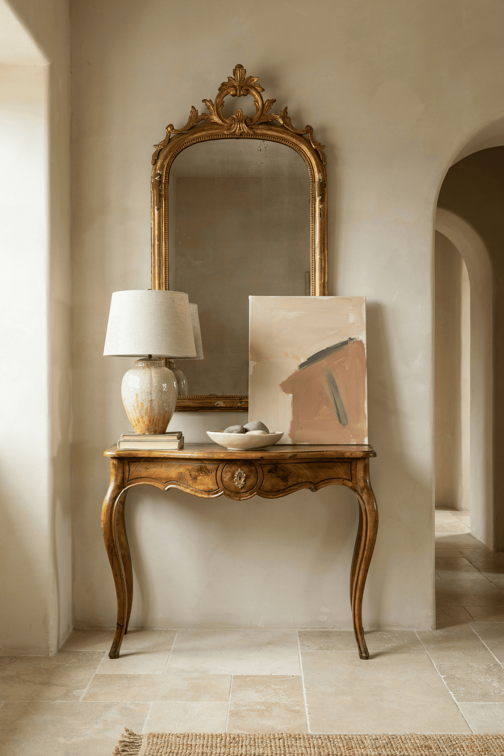 Foyer with Antique Furniture – home decor idea