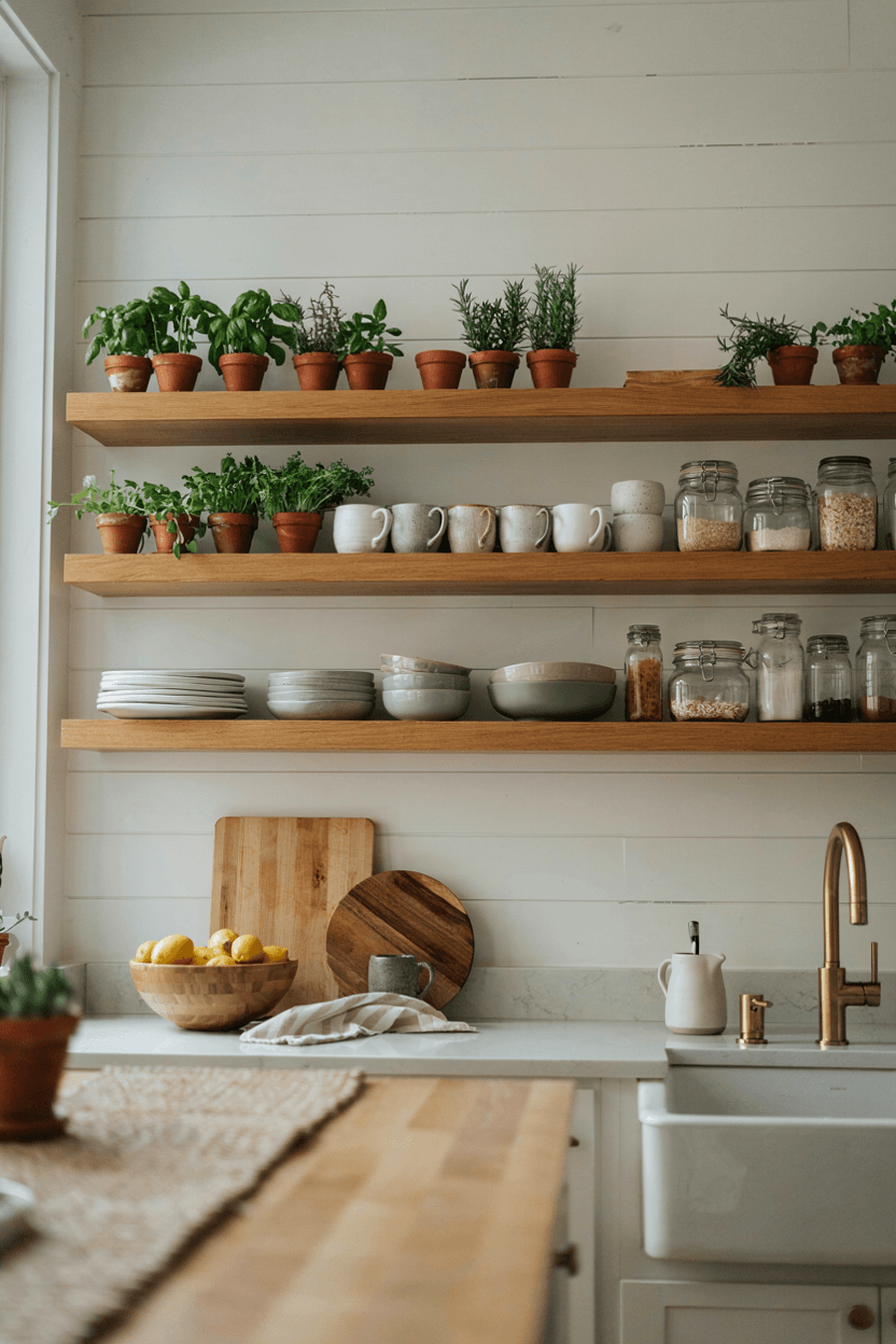 Kitchen Open Shelf Display – home decor idea