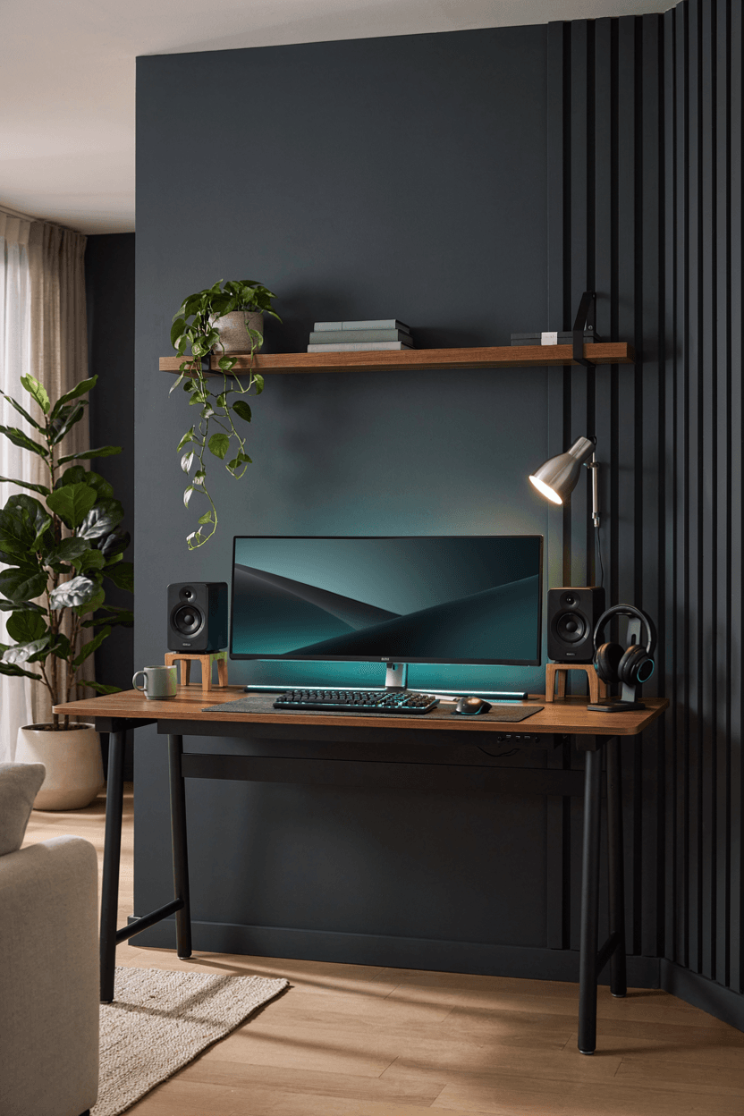 Gaming and Work Hybrid Setup – home decor idea