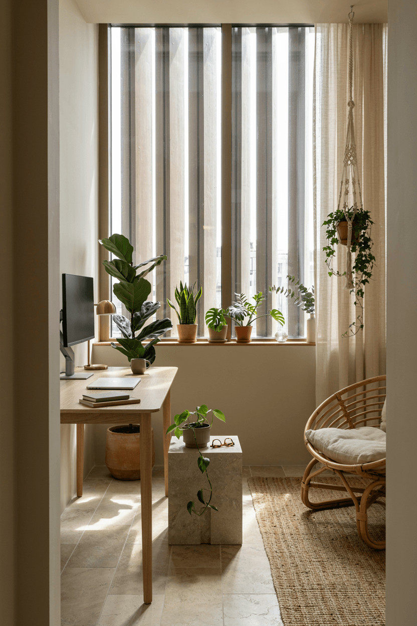 Biophilic Modern Office – home decor idea