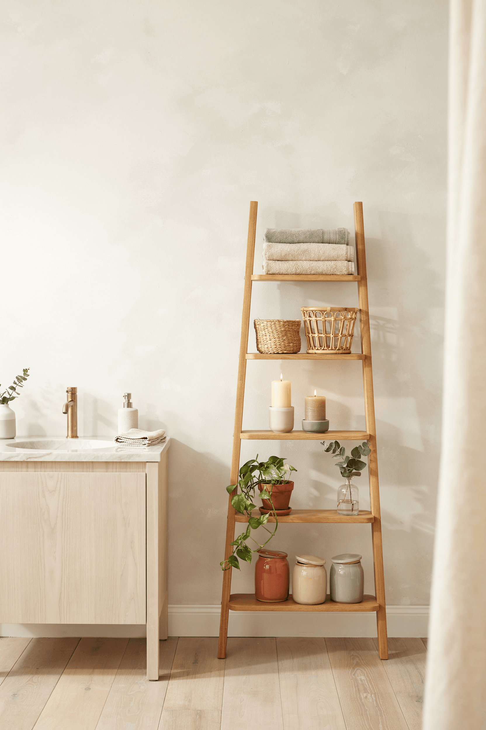 Ladder Shelf Storage – home decor idea