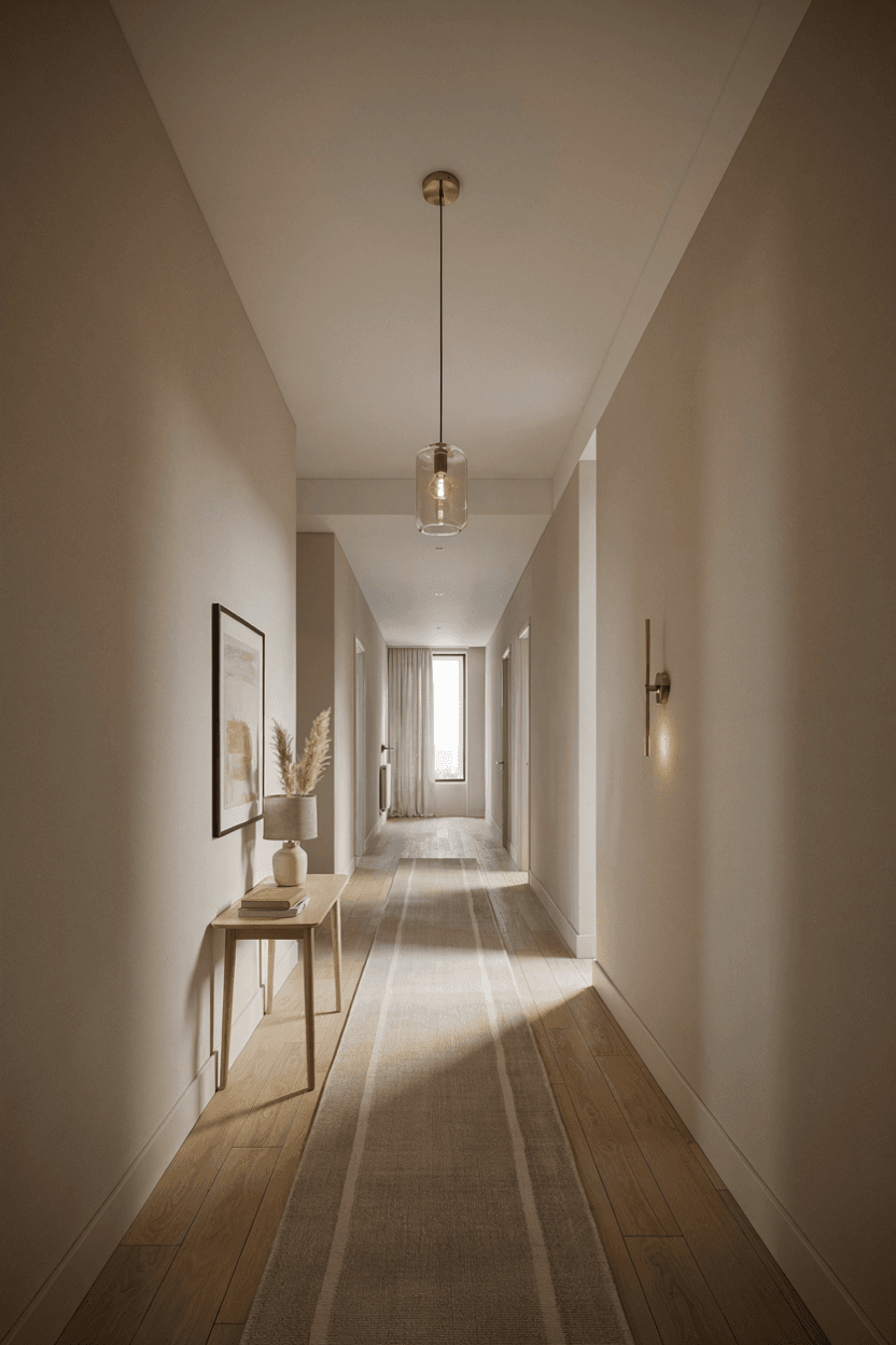 Hallway with Pendant Lighting – home decor idea