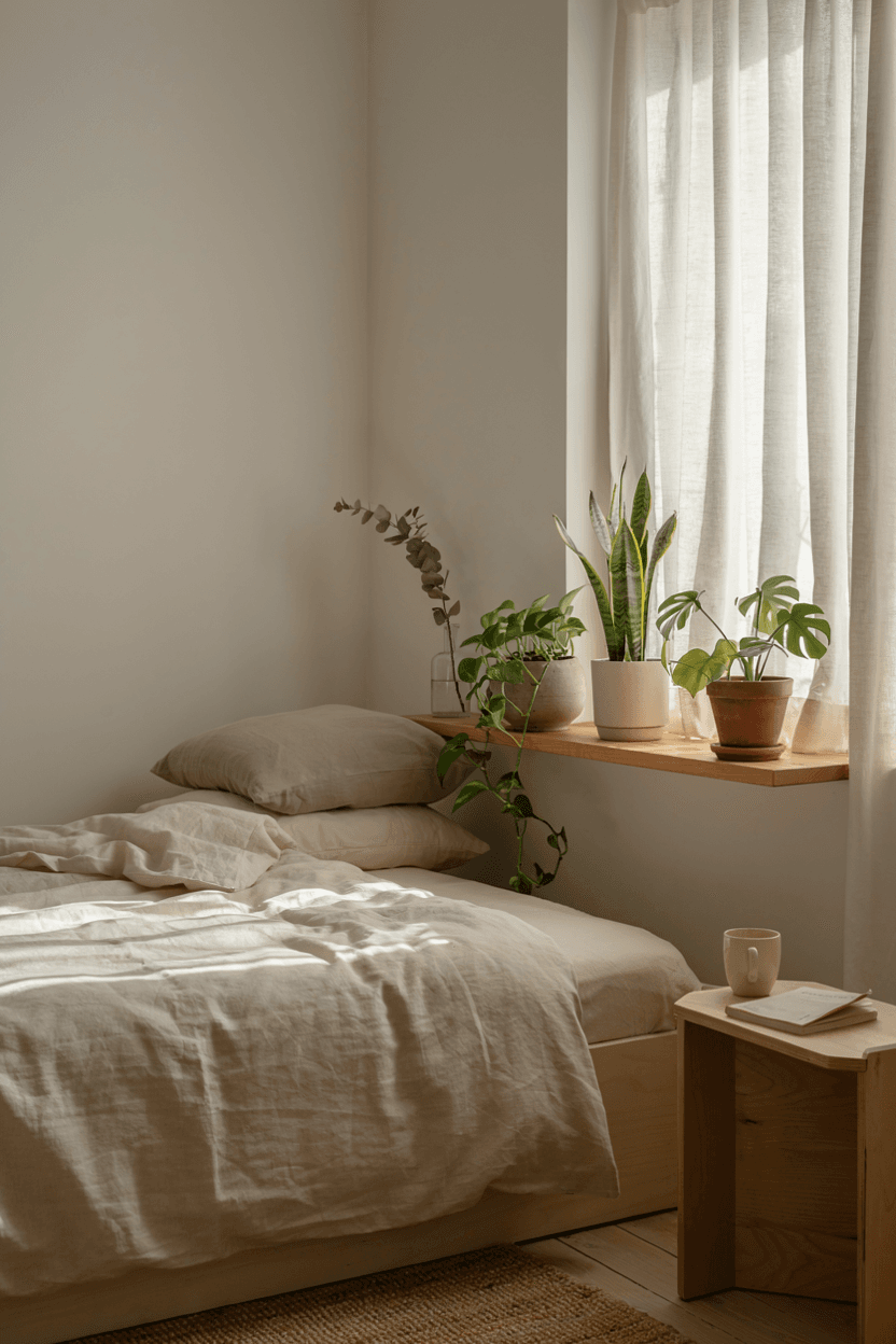 Bedroom Plant Shelf – home decor idea