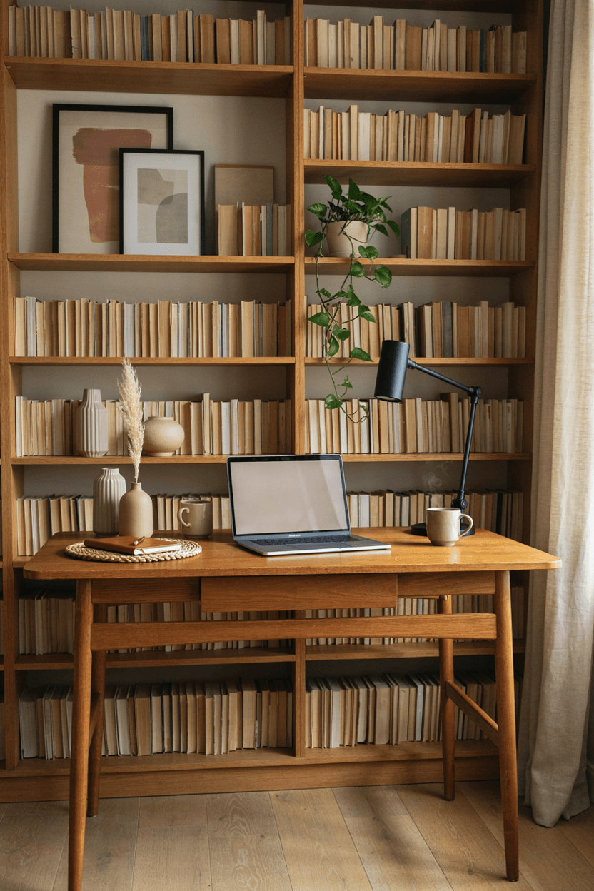 Bookshelf Background Setup – home decor idea