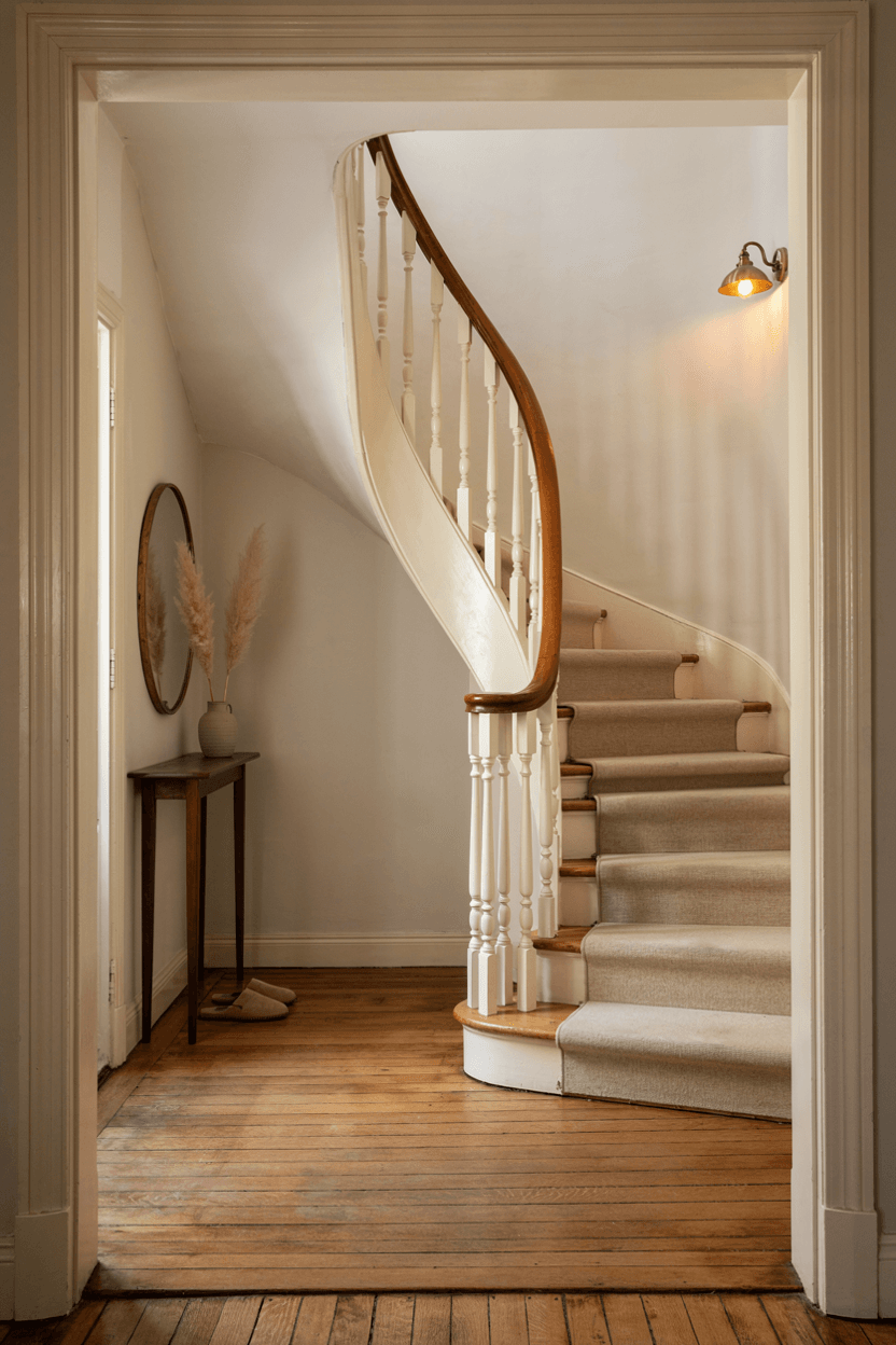 Curved Staircase – home decor idea