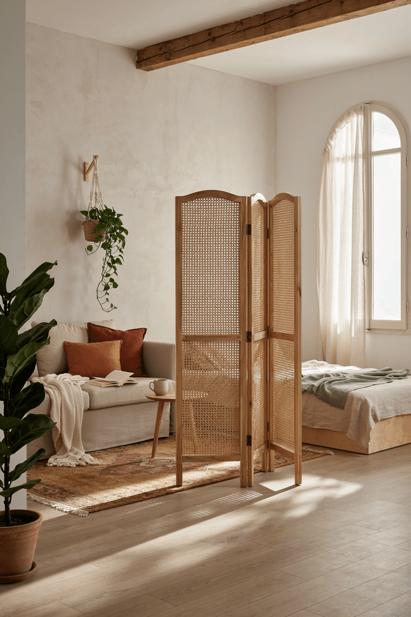 Rattan Room Divider – home decor idea