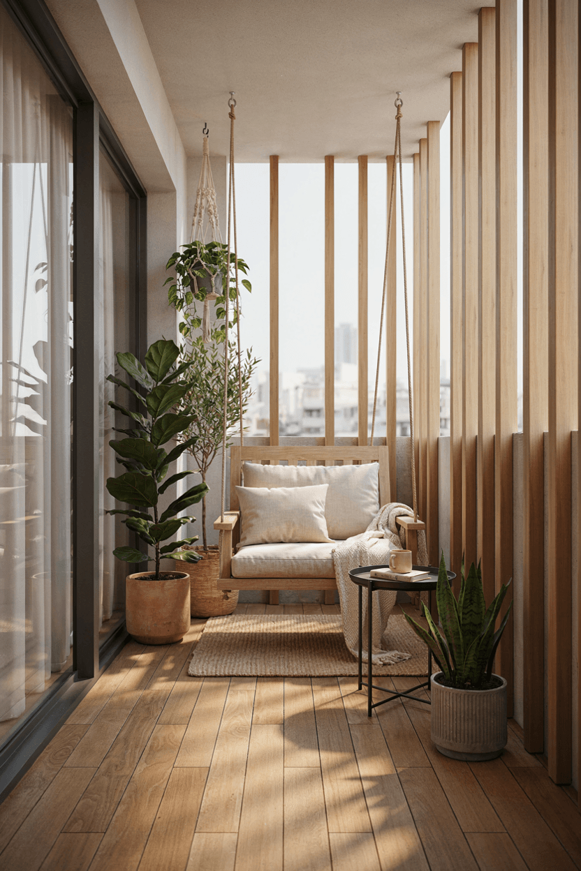 Balcony Swing Decor – home decor idea