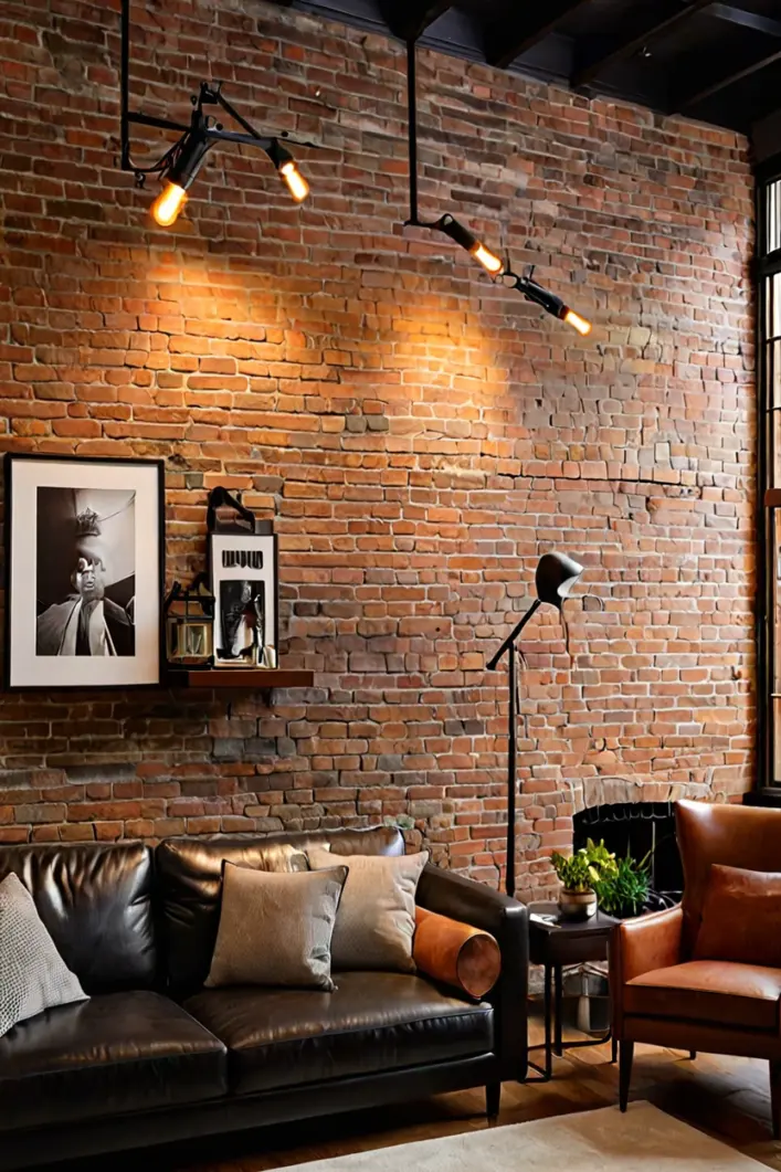 Industrial black iron track ceiling lights living room ideas for directional lighting