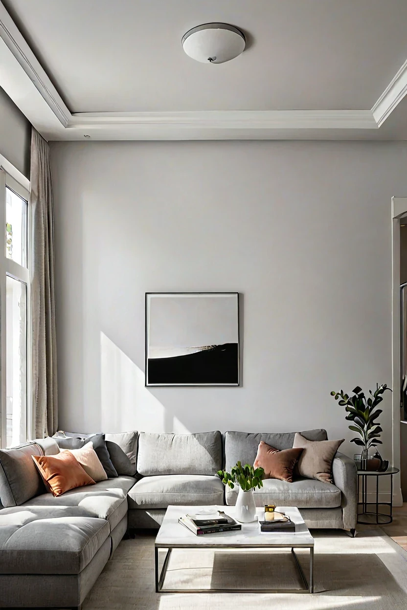 Low profile white smart panel ceiling lights living room ideas for adjustable color