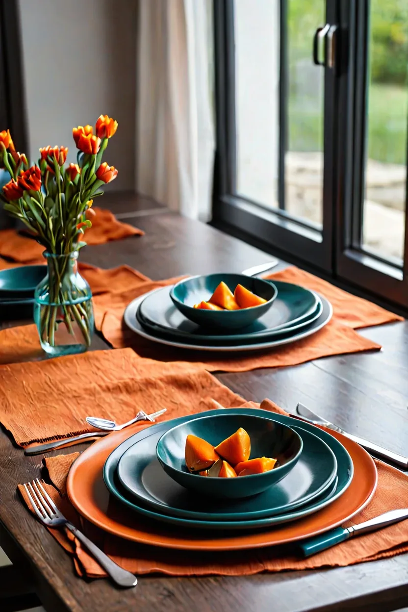 Autumnal Tableware Set Autumnal tableware set enriches fall decor ideas for gatherings