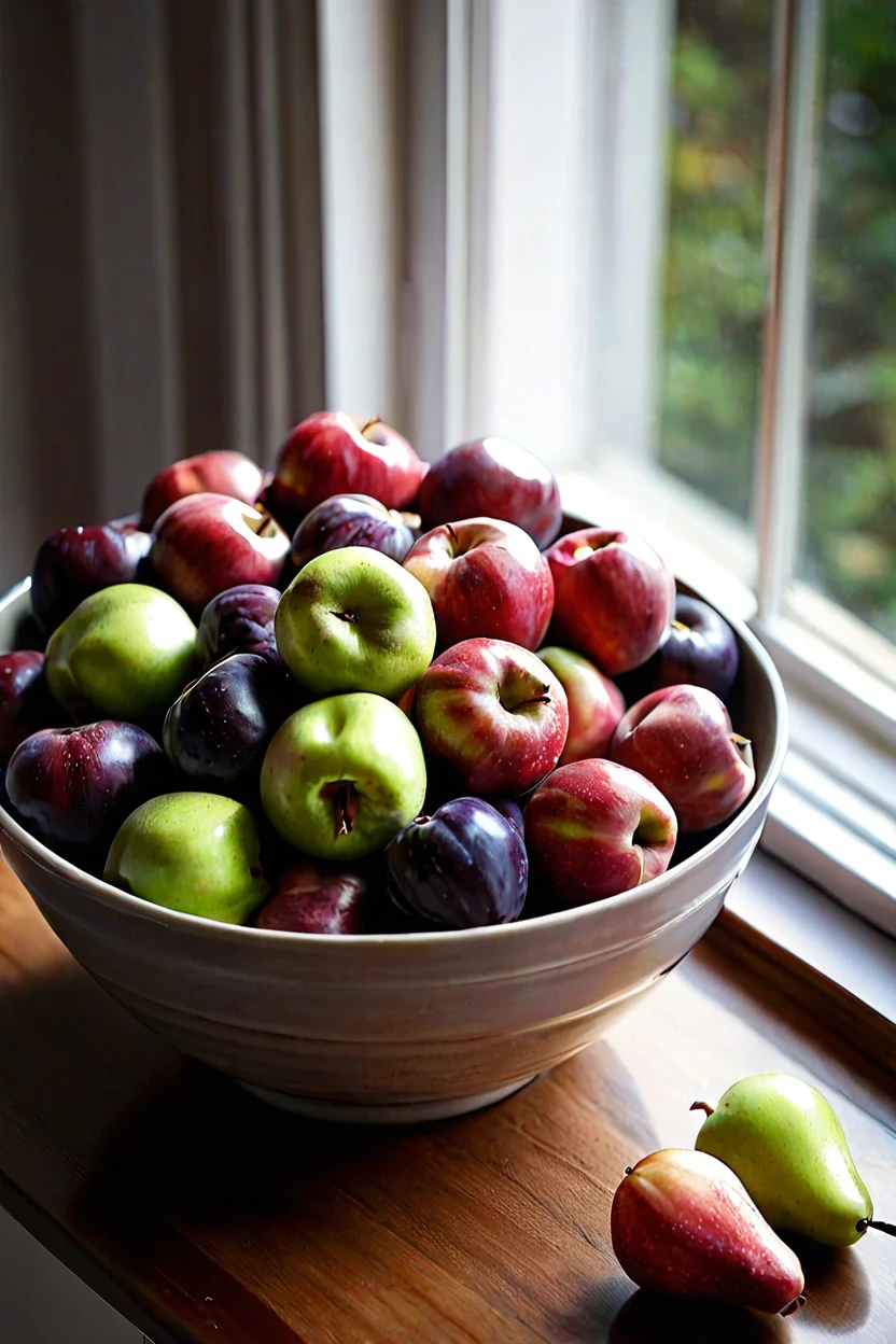 Harvest Fruit Display Harvest fruit display adds color to fall decor ideas