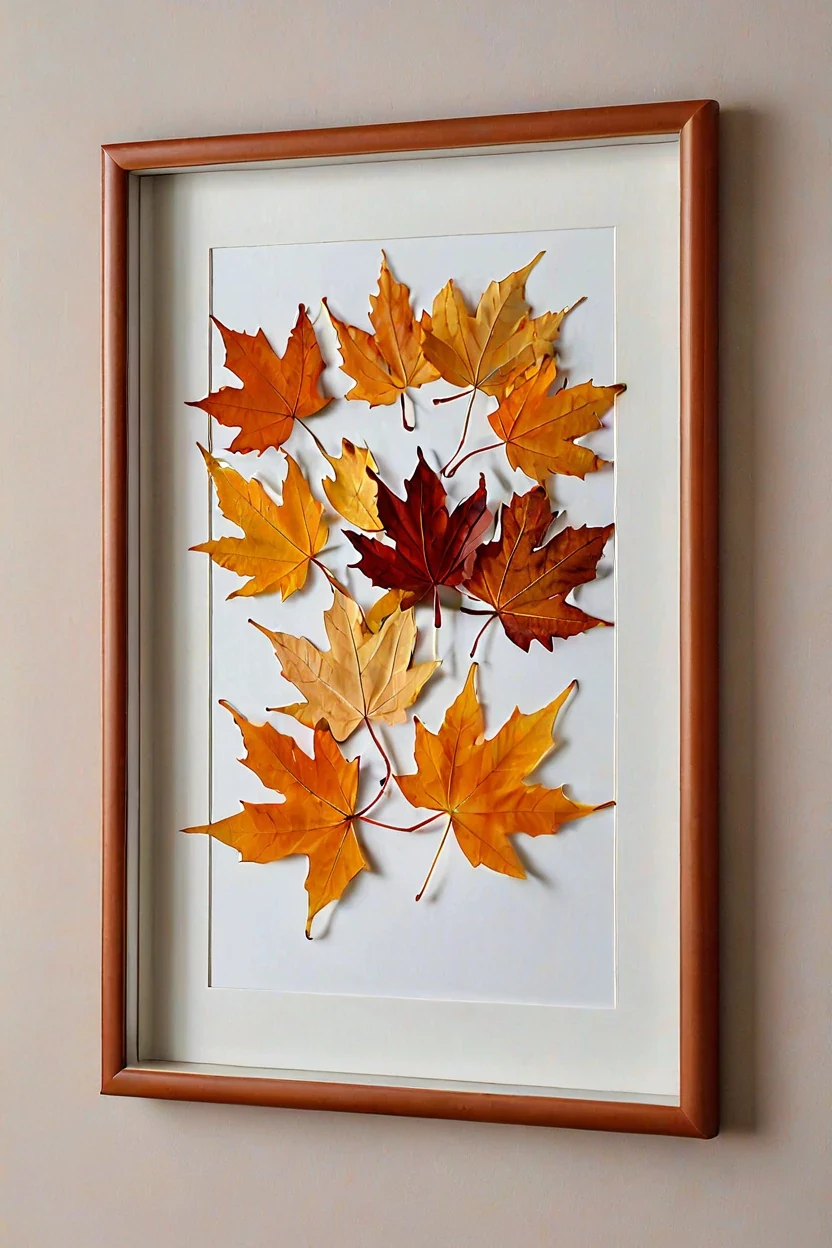 Maple Leaf Wall Art Maple leaf wall art complements fall decor ideas